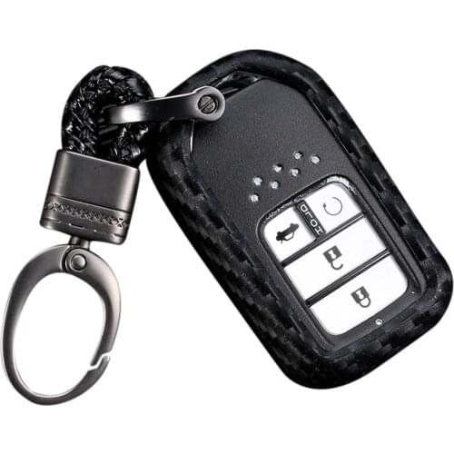 Auto Smart Protection Key Covers Accessories Car Styling Case For Honda Civic Accord EX EXL Crv Crz Hrv Carbon Fiber Shell