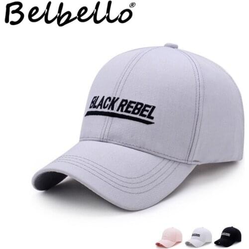 Belbello spring summer new style trend Cotton baseball cap Mens womens Street leisure Sun hat Outdoor Alphabetic Lovers hat