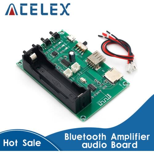 XH-A150 PAM8403 Bluetooth Amplifier audio Board 5W*2 Lithium Battery Singing Machine USB TF-Card Dual Channel Mini Speaker DIY