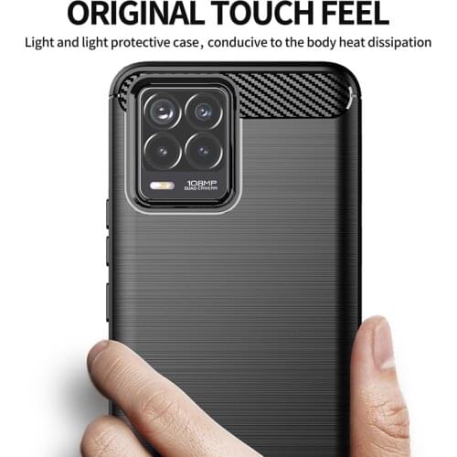 For Oppo Realme 7 Pro Case Cover Realme 2 3 5 6 7 Pro 5i 6i 7i C3 XT X2 Shockproof Bumper Carbon Fiber Soft Silicone Phone Case
