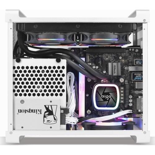G5 plus water-cooled itx case, SFX power supply 240 water-cooled 2080 aluminum mini case