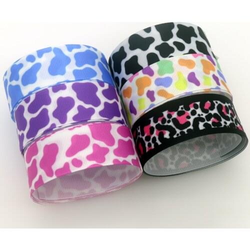 DHK 7/8''5yards Zebra Leopard Printed Grosgrain Ribbon Accessory Hairbow Headwear Decoration DIY Wholesale OEM E1912
