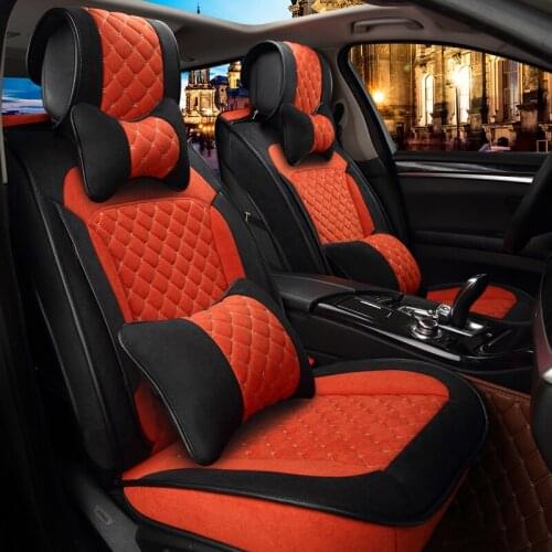 Polyester-Cotton Two-Color Twill Fabric Car Cushion Stylish and Comfortable European-Style Car Seat Cover