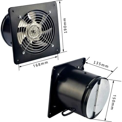 FEIYUE exhaust fan Kitchen fumes Exhaust fan Exhaust fan Wall type Strong high speed Ventilation fan 6 inch ventilation fan