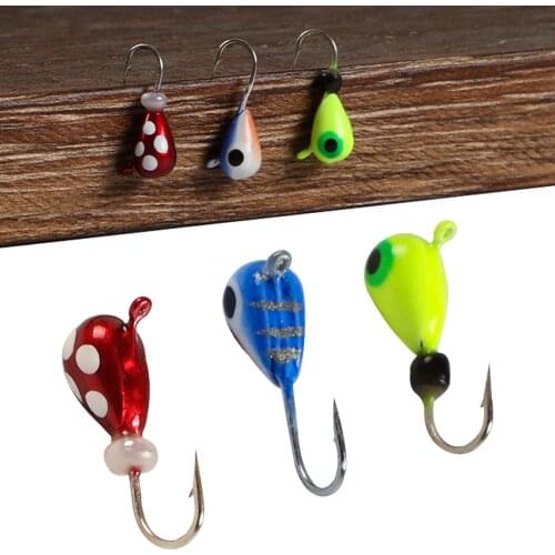 Free Fisher 30pcs/set Tungsten Head Fishing Hook Fishing Lures Bait Squid Jigs 2g 1.5cm Tackle Set for Ice Fishing Accessories