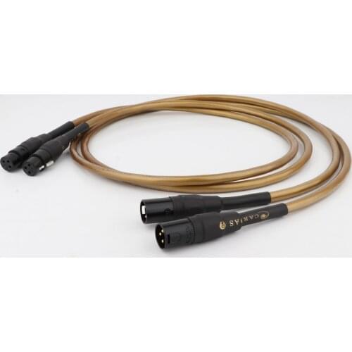 1 Pair HI-End Hexlink Golden X421 XLR Interconnect cable hifi audio XR1811 XLR male to XLR female extension cable balanced cord
