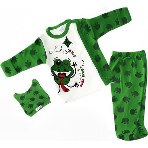 Kidsmadamiko Baby Boy Frog Printed Hospital Output The zibin