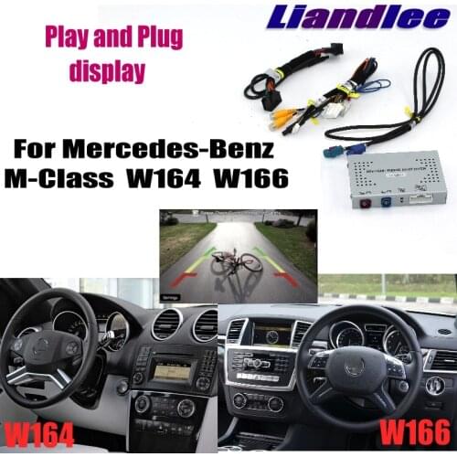 Liandlee Parking Camera Interface Reverse Back Up Camera Kits For Mercedes Benz M MB W164 NTG Display Upgrade