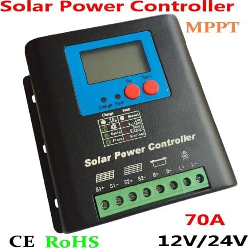 70A 80A 90A 100A Solar Controller MPPT Solar Charge Controller for 12V 24V AUTO PV System Solar Regulator solar controller