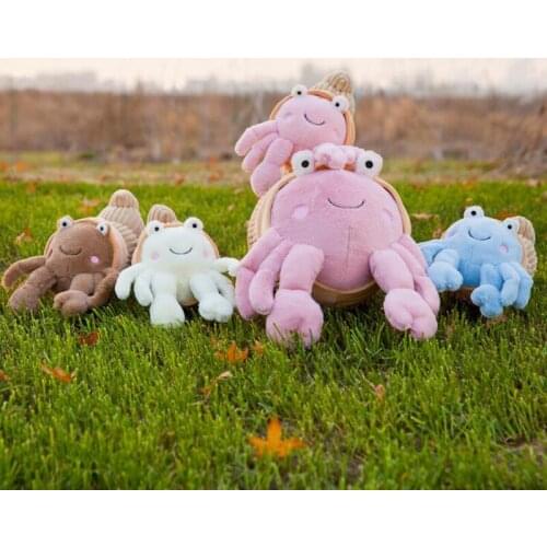 Creative Cute Rabbit Hair Hermit Crab Octopus Plush Toy Marine Museum Animal Doll Plush Toy Pillow Home Decoration Girl Gift