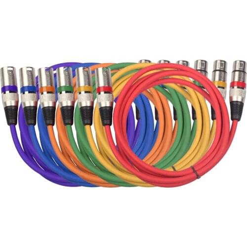 Male To Female XLR Line, Audio Signal Line, Balanced Line, XLR Line, Color Audio Line, Suitable for Audio Mixer Microphone