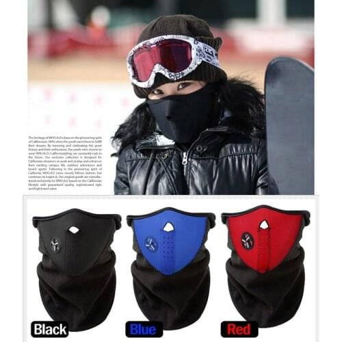 1 Pcs Black/Blue/Red Universal Motorcycle Bike Face Mask Outdoor Hiking Neck Warm Scarves Snowboard Sport Windproof Dustproof