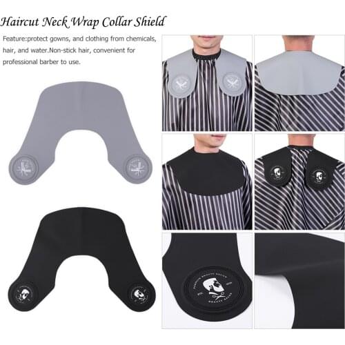 Wrap Coloring Hair Styling Neck Collar Silicone Cape for Hairdressing Hairstyle Salon DIY Hair Styling Tool