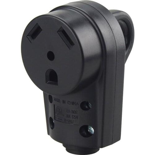 [Nema TT-30R] 30Amp Heavy Duty RV Replacement Socket, Nema TT-30R 30AMP Trailer Extension Power Cord conversion plug