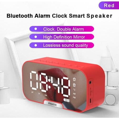 New Q5 Wireless Bluetooth Speaker Small Home Outdoor Portable Mini Alarm Clock