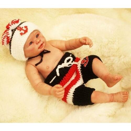 Full Body Silicone Bebe 20'' Realistic Reborn Baby Boy Dolls Lifelike Nurse Gift Silicone Interactive Dolls Fashion Doll