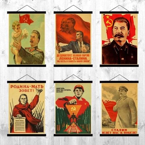 Russian Comrade Joseph Stalin Portrait Poster CCCP USSR retro posters home decor kraft paper Printed Painting wall stickers