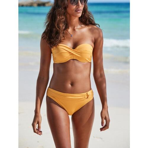 Sexy Push Up Bikinis Set Swimwear Women Swimsuits Bathing Suit Women Off Shoulder Biquini Bottom Ring Beach Wear Bikini