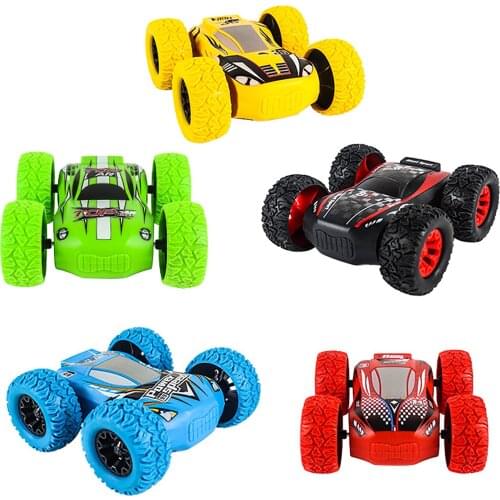 360 Rotating Car Toy Pull Back Car Present Simulation ABS Car Carton Cute Model Boy Girl Baby Colorful Plastic Toy Racing Car
