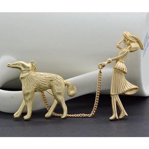 YUANJUAN Gold Brooches For Clothes