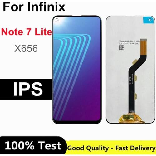 6.6" For Infinix Note 7 Lite X656 LCD Display Touch Screen Digitizer Complete Assembly for Infinix X656 Display