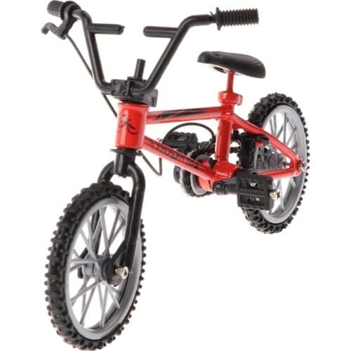 1:24 Mountain Finger Bicycle Toy Mini Alloy Road Bike Kids Toy Birthday Gift Red Color