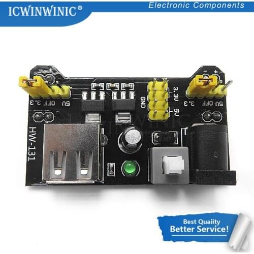 1piece MB102 Breadboard Power Supply Module 3.3V 5V For Arduino Solderless Breadboard Voltage Regulator In Stock