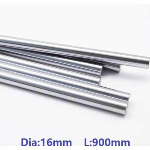 10pcs/lot 16mm linear shaft 900mm long 16x900mm chromed plated linear shaft Rod bar 3D printer parts CNC steel rod