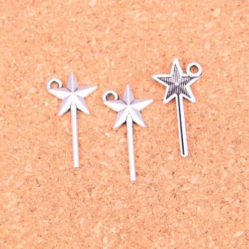 150Pcs magic wand Charms Pendant For DIY Necklace Bracelet Jewelry Making DIY Handmade 25*13mm