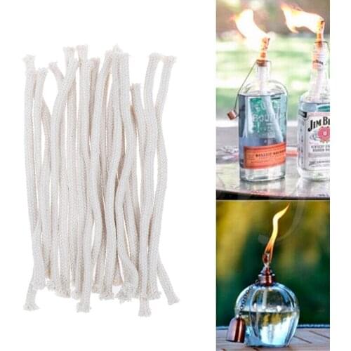 5Pcs 15cm Cotton wick Alcohol wick rope Coffee alcohol lamp accessories Chemistry teaching instruments