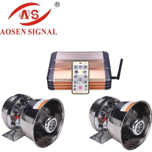 600W S8 Auto Vehicle Electronic Police Siren Amplifier with speakers