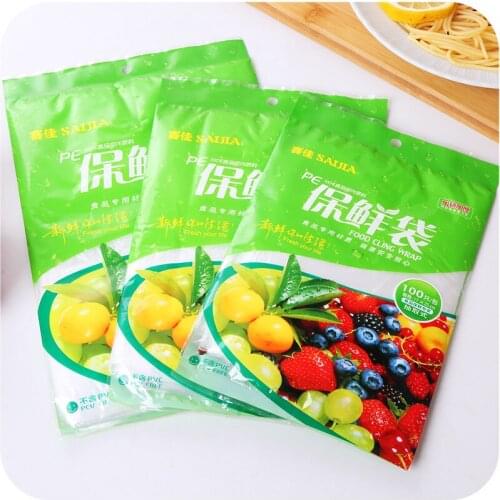 Thicker Extractive Refrigerator Fresh Bags Kitchen Vegetables And Fruits Plastic Bags Food Bags