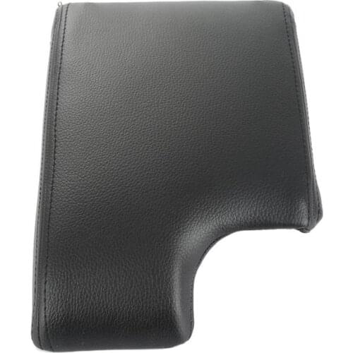 High Quality Armrest Center Console Cover Synthetic Leather Black Case For BMW E46 1998-2005 Car Accessories Dropshipping