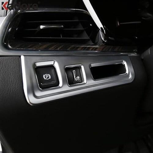 For Cadillac XT5 2016 2017 ABS Matte Interior Electronic Handbrake Switch Button Cover Trim Stickers Car Accessories