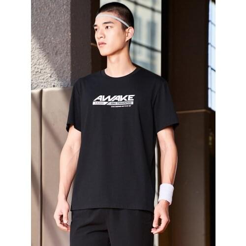 Brand Quality Men T-shirt Fashion Design Slim Fit Soild T-shirts Male Tops Tees Short Sleeve T Shirt For Men GYM 02