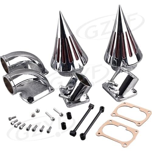 Chrome Motorbike Spike Air Cleaner Filter Intake Assembly Replacement For Suzuki M109R Boulevard All Years