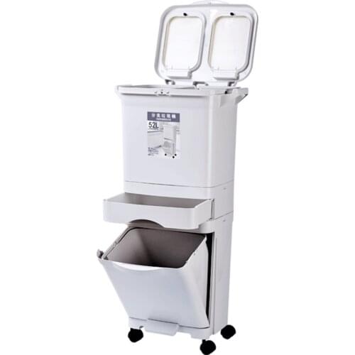 Home Garden Zero Waste Compost Waste Bin Garbage Bag Recycle Bin Waste Sorting Cubo Basura Cocina Waste Container QBA60LJ