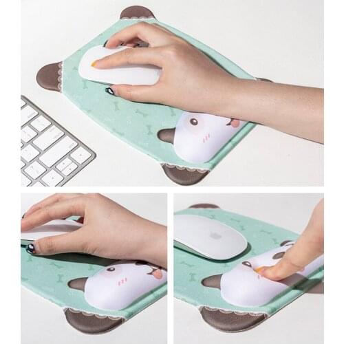Mouse Pad Wristband Creative Cute Cartoon Animation Silicone Comfortable Soft Wrist Pad 3D Hand Pad Thickened Female Ins Wind