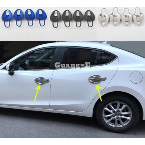 Car Body Cover Detector Trims ABS Chrome External Door Bowl Sticks Lamp Frame Armrest For Mazda6 Mazda 6 Atenza 2017 2018 2019