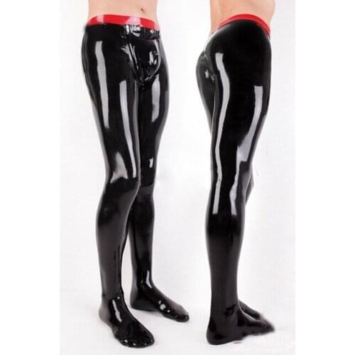Latex Gummi Rubber Man Legging socks Latex Fetish Trousers Sexy Pants For Men Plus Size Customization 100% Natural Handmade