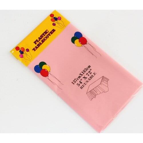 Hot Household Items (54cm X 72cm) Solid Color Disposable tablecloth wedding Party Table Disposable Plastic supplies tablecloth