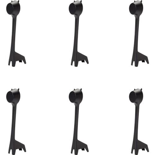 Coffee Scoop Spoon, Plastic Measuring Spoon for Ground Coffee and Loose Leaf Tea, Black, Creative Cartoon Giraffe Shape