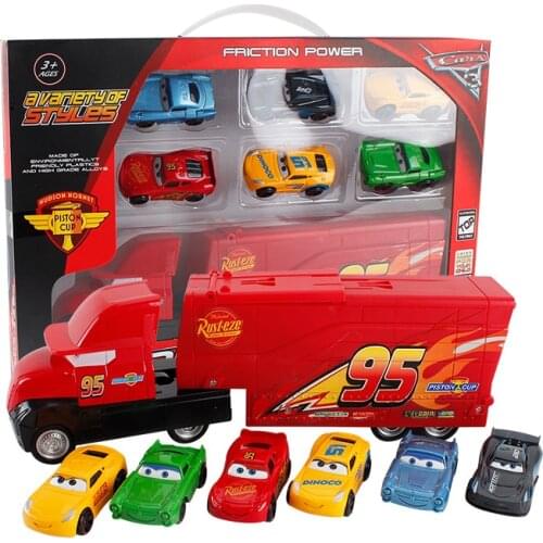 22 Styles Disney Marvel Spider-Man Pixar Car 3 Lightning McQueen Jackson Storm Mack Uncle Truck 1:55 Diecast Metal Car Model Toy