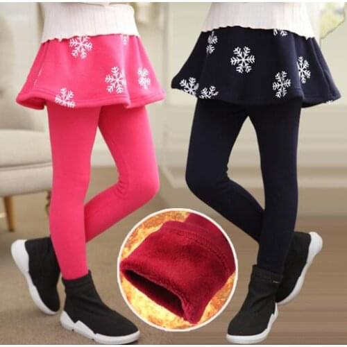 New 2021 Winter Girl Leggings Girls Skirt-pants Cake Skirt Girls Warm Pants Kids Leggings Skirt-pants Cake Skirt