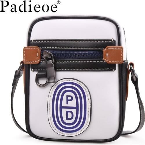 Padieoe crossbody bags for men leather shoulder bags satchel bag sling bag purses fashion vintage