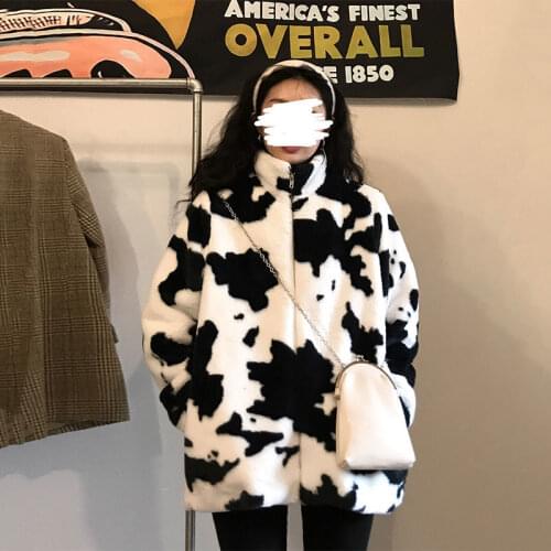 Jacket Women Faux Fur Coat Coat Autumn And Winter Womens Loose Soft Imitation Fluff Veste Femme