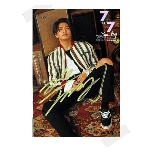 Signed GOT7 GOT 7 Choi Young Jae autographed photo 7 FOR 7 6 inches free shipping 102017C