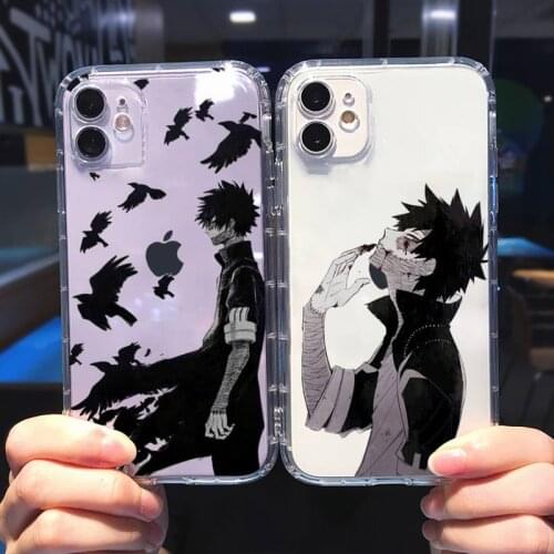 Dabi boku no hero academia manga Phone Case Transparent for iPhone 6 7 8 11 12 s mini pro X XS XR MAX Plus cover funda shell