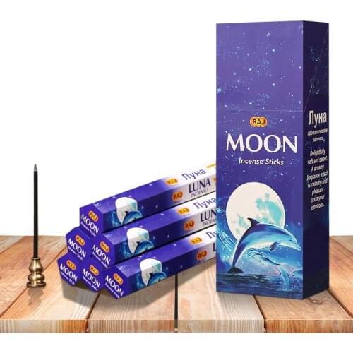 Blue Moonlight Handmade Indian Incense Sticks Living Room Scents for Home Moon Stick Incense Wholesale Bulk for Yaga Medation