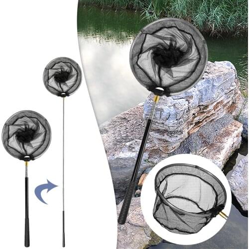 Pool Skimmer Basket Fish Pond Net With 150 Cm Pool Pole Telescopic Leaf Mesh Swimming Pool Filter Socks For Baskets Skimmers